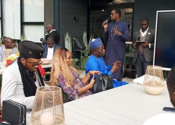 Lionel Mbiandjeu, le President du CADIT pendant son allocution