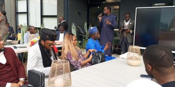 Lionel Mbiandjeu, le President du CADIT pendant son allocution